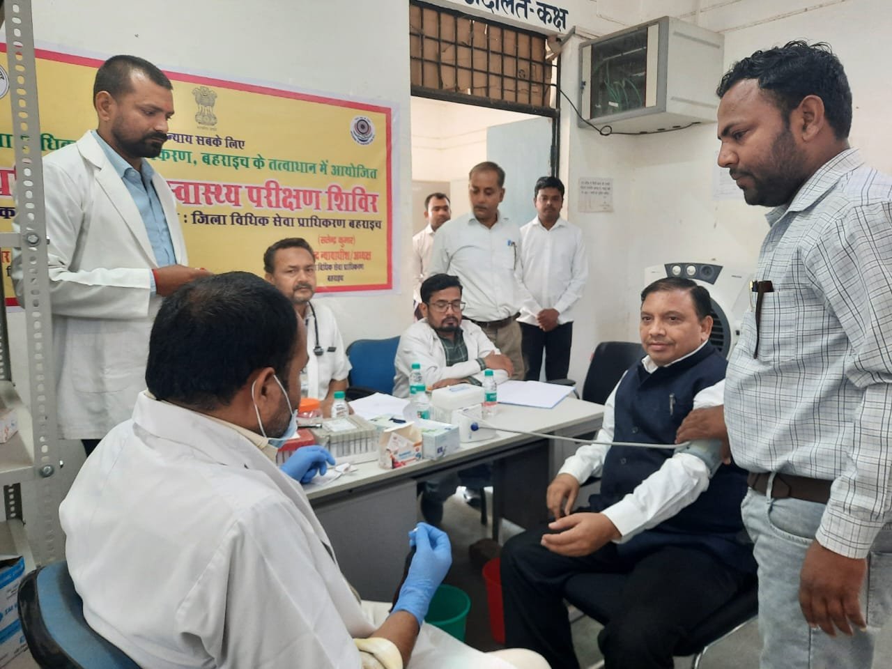 न्यायिक अधिकारियों के स्वास्थ्य परीक्षण हेतु आयोजित हुआ चिकित्सा शिविर।