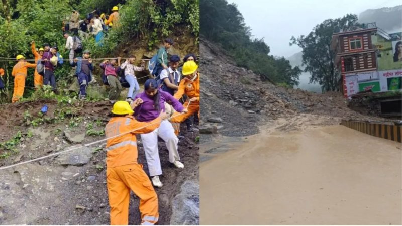 केदारनाथ यात्रा मार्ग पर लैंडस्लाइड, 4000 यात्री फंसे