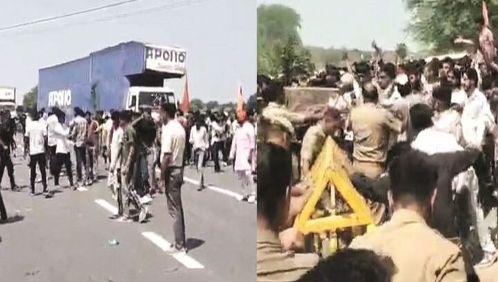 यूजीसी के विरोध में ट्रैक्टर मार्च के दौरान बवाल, बैरिकेडिंग तोड़कर एक्सप्रेसवे पहुंचे प्रदर्शनकारी