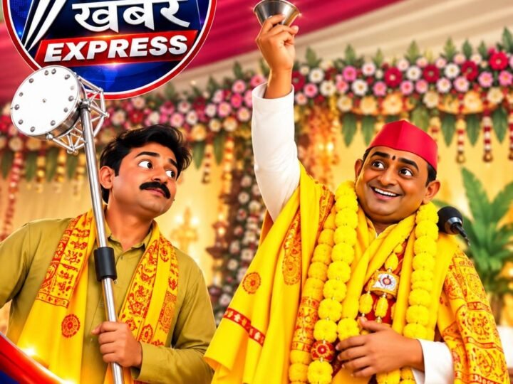 चक्र और त्रिशूल के साथ अखिलेश यादव: आस्था का सम्मान या बदलती सियासत का संकेत?