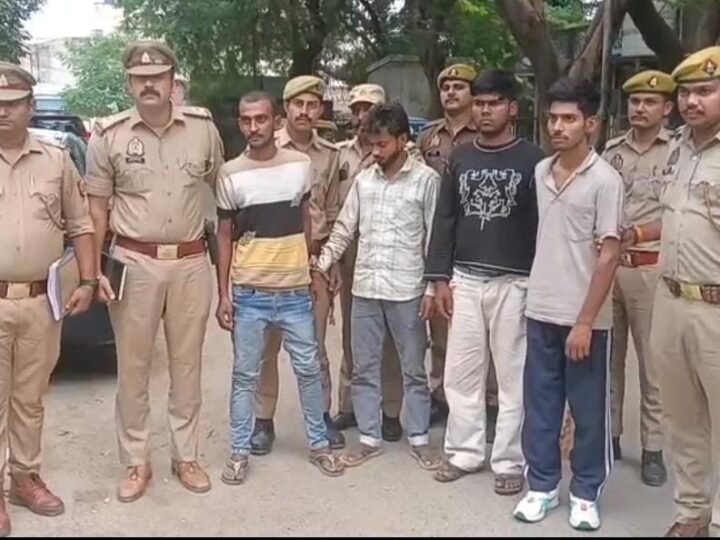 बिधनू में 25 लाख की चोरी का खुलासा, चार गिरफ्तार