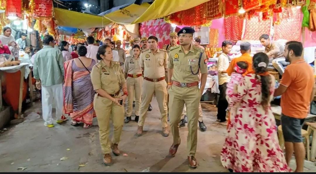 रामलीला और तपेश्वरी मंदिर की सुरक्षा परखी, डीसीपी पूर्वी ने दिए सतर्कता के निर्देश