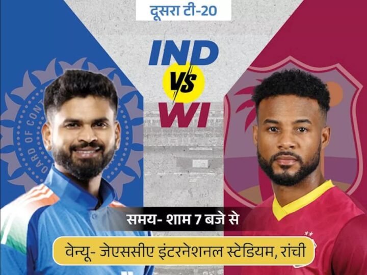 ईशान इस साल छक्कों की हाफ-सेंचुरी से 1 सिक्स दूर:भारत-वेस्टइंडीज दूसरा टी-20 आज; मयंक की जगह प्रिंस यादव खेल सकते हैं