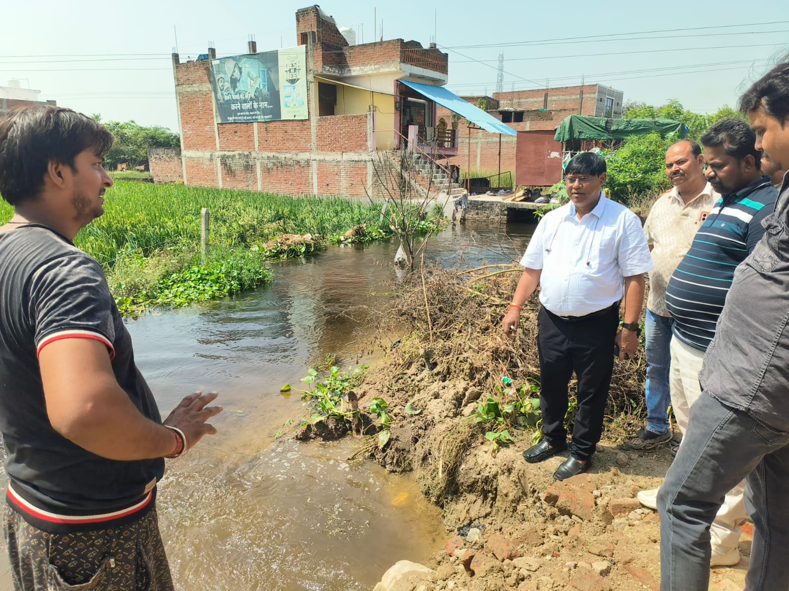 पतारा में जलभराव से मिलेगी निजात, लिंक मार्ग पर डलवाई पाइप लाइन