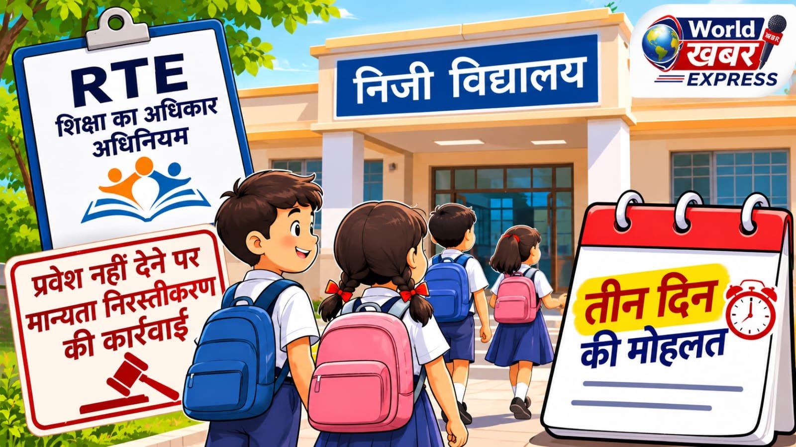 RTE के तहत बच्चों को प्रवेश नहीं देने वाले 22 निजी स्कूलों पर कार्रवाई की तैयारी, डीएम ने दिया तीन दिन का अल्टीमेटम