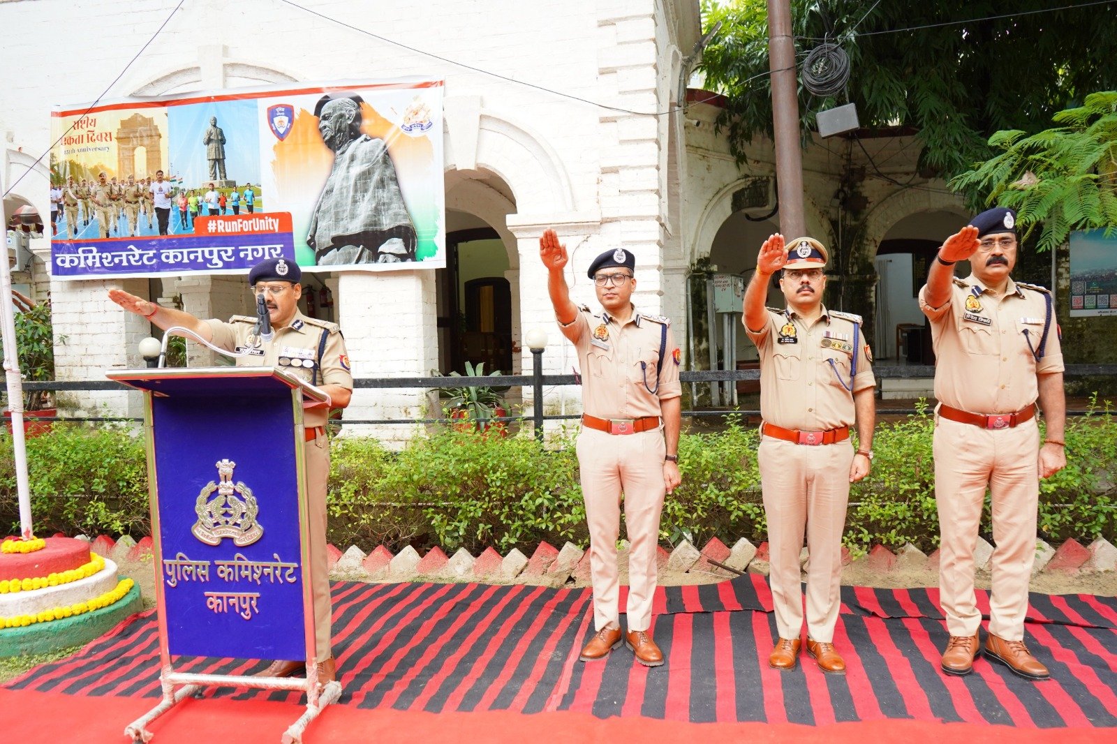 लौह पुरुष सरदार वल्लभभाई पटेल जी की 151वीं जयंती , पुलिस बल द्वारा मार्च पास्ट