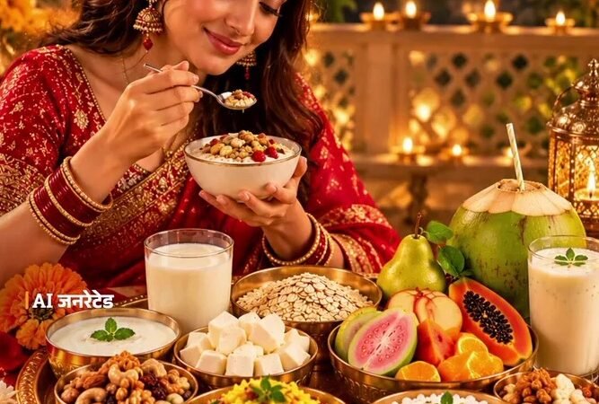 करवा चौथ- सरगी की थाली कैसे बनाएं:क्या खाएं कि दिन में थकान और कमजोरी न हो