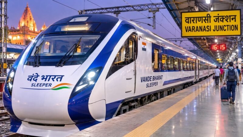 वाराणसी से दिल्ली के बीच दौड़ेगी प्रदेश की पहली वंदे भारत स्लीपर ट्रेन, कानपुर में पांच मिनट रुकेगी