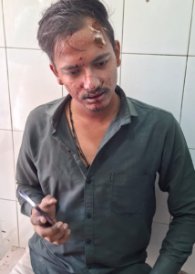 घायल शिक्षक हिमांशु
